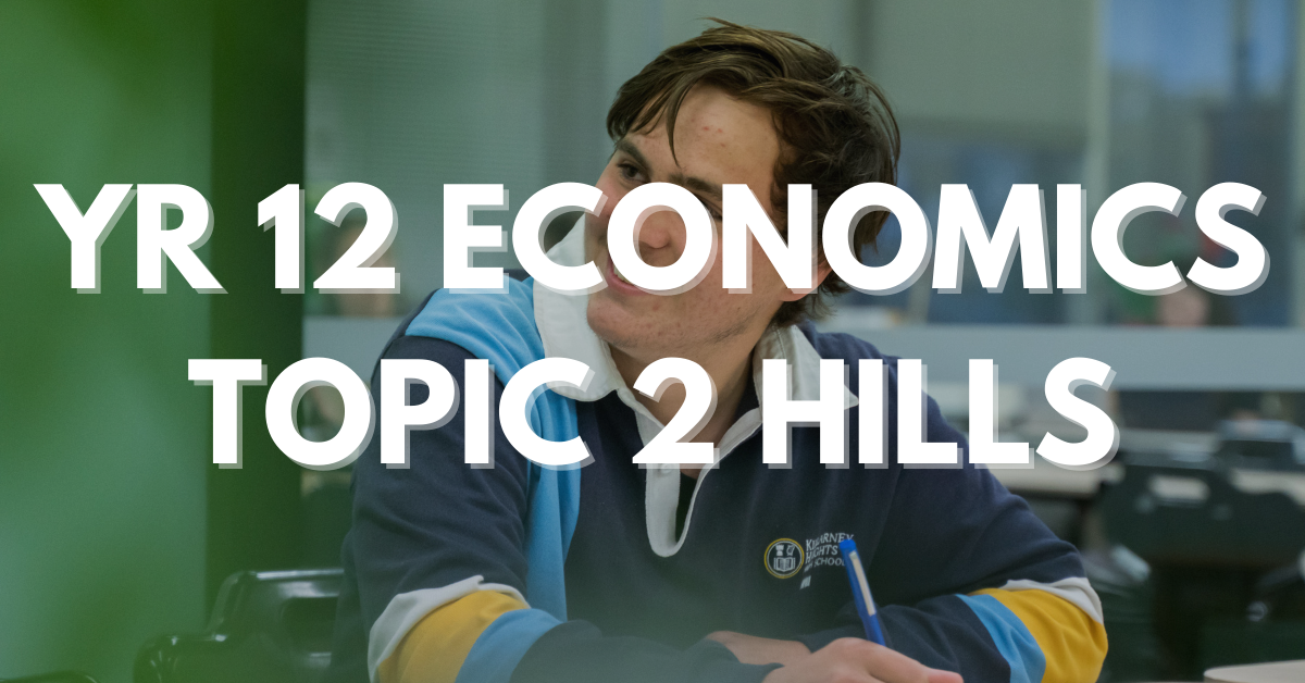 YR 12 ECONOMICS TOPIC 2 HILLS